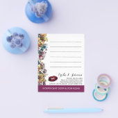 Lipstick Distributor Floral Customer Note Kaart (Enkel)