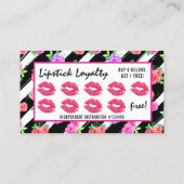 Lipstick Distributor Glam Roos Kiss Loyalty Stamp (Achterkant)