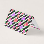 Lipstick Distributor Loyalty Stamp Kiss Dank u Kaart (Achterkant)