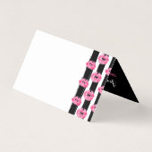 Lipstick Distributor Loyalty Stamp Kiss Dank u Kaart (Achterkant)