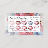 Lipstick Distributor Watercolor Kus Loyalty Stempe (Achterkant)