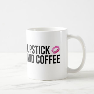 Lipstick en koffie koffiemok