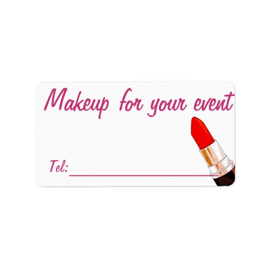 Lipstick Etiket (Voorkant)