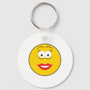 Lipstick Girl Face Sleutelhanger
