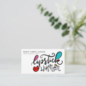 Lipstick Hustler Visitekaartje (Staand voorkant)