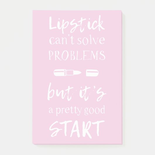 Lipstick kan problemen niet oplossen post-it® notes (Voorkant)