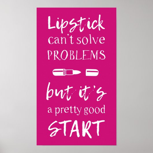 Lipstick kan problemen niet oplossen poster (Voorkant)