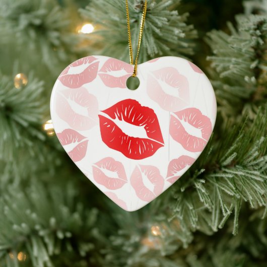 Lipstick Keramisch Ornament (Boom)