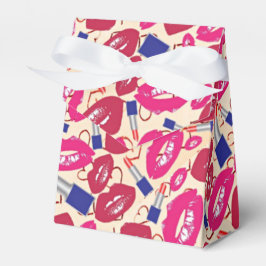 Lipstick Kiss Pattern Bedankdoosjes