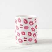 Lipstick Kiss Pattern Koffiemok (Center)