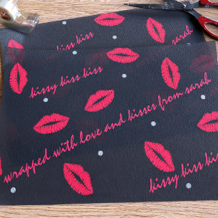 Lipstick Kiss Pattern Valentijnsdag Tissue Paper Tissuepapier