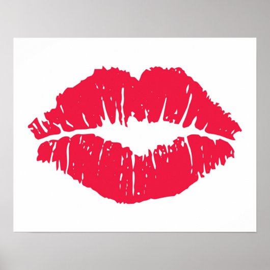 Lipstick Kiss Poster (Voorkant)