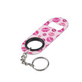Lipstick Kiss Shape Print Patroon Mini Flessenopener (Achterkant Gekanteld)