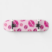 Lipstick Kiss Shape Print Patroon Skateboard (Horizontaal)