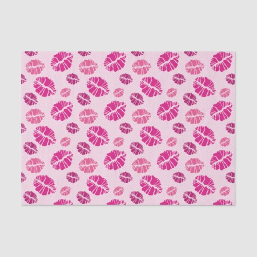 Lipstick Kiss Shape Print Patroon Tissuepapier (Voorkant)