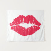 Lipstick Kiss Wandkleed (Voorkant (horizontaal))