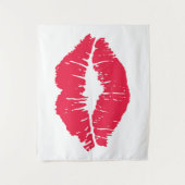 Lipstick Kiss Wandkleed (Voorkant)