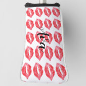 Lipstick kisses golfheadcover (Draai 90)