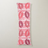 Lipstick Kisses Lichaamskussen (Voorkant Verticaal)