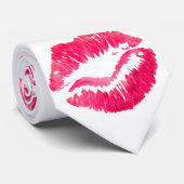 Lipstick kisses nieuwheid stropdas (Opgerold)