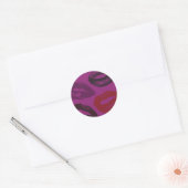 Lipstick Kisses Pattern Stickers (Envelop)