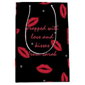 Lipstick Kisses Small Gift Bag Medium Cadeauzakje (Voorkant)