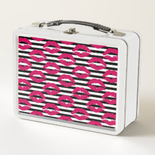 Lipstick Kus B&W Striped Patroon