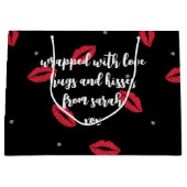 Lipstick Kusjes Valentijnsdag Gift Bag Groot Cadeauzakje (Voorkant)