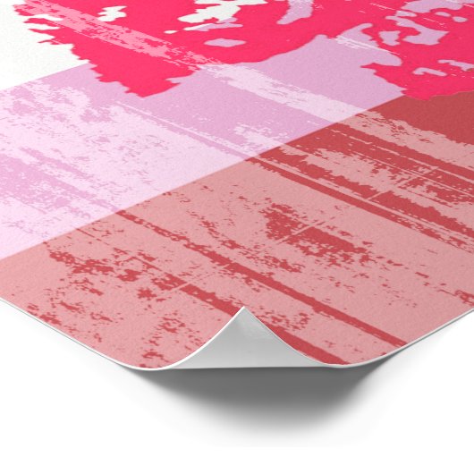 LIPSTICK LESBIAN PRIDE DISTRESSED DESIGN POSTER (Hoek)