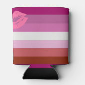Lipstick Lesbian Pride Flag Blikjeskoeler (Achterkant)