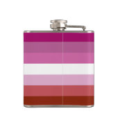 Lipstick Lesbian Pride Flag Heupfles (Achterkant)