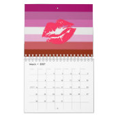 Lipstick Lesbian Pride Flag Kalender (Mar 2027)