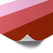 Lipstick lesbian Pride flag Poster (Coin)