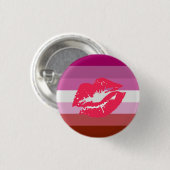 Lipstick Lesbian Pride Flag Ronde Button 3,2 Cm (Voorkant /achterkant)