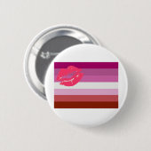 Lipstick Lesbian Pride Flag Ronde Button 5,7 Cm (Voorkant /achterkant)