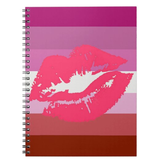 LIPSTICK LESBIAN PRIDE NOTITIEBOEK (Voorkant)