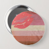 LIPSTICK LESBIAN PRIDE  ONTWERP RONDE BUTTON 4,0 CM (Voorkant /achterkant)