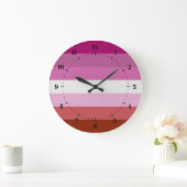 Lipstick Lesbian Pride vlag Grote klok (Huis)