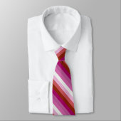 Lipstick Lesbian Pride vlag Stropdas (Gebonden)