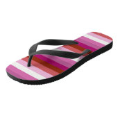 Lipstick Lesbian Pride vlag Teenslippers (Schuin)