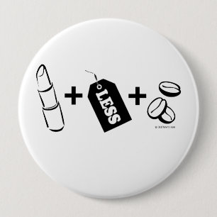 Lipstick Lesbian Ronde Button 4,0 Cm