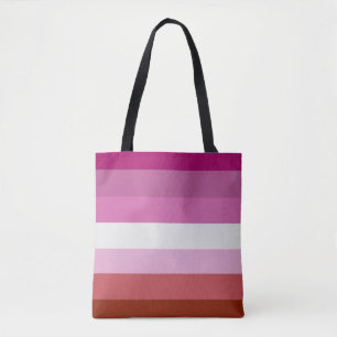 Lipstick Lesbische Pride Kleuren - Draagtas