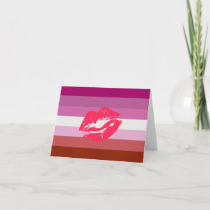 Lipstick Lesbische Pride Vlag Aankondiging