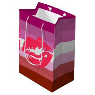 Lipstick Lesbische Pride Vlag Medium Cadeauzakje