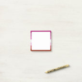 Lipstick Lesbische Pride Vlag Post-it® Notes (Op bureau)