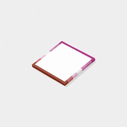 Lipstick Lesbische Pride Vlag Post-it® Notes (Schuin)