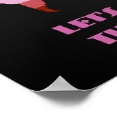 Lipstick lesbische pride wereldkaart poster (Hoek)