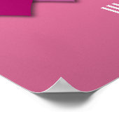 Lipstick lesbische trots harten met aangepaste tek poster (Hoek)