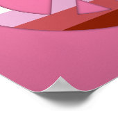 Lipstick lesbische vredesteken poster (Hoek)