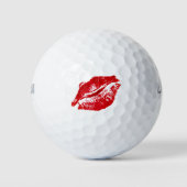 Lipstick Lips Kus Dames Golf Golfballen (Voorkant)